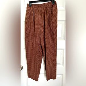 Napa Valley Vintage Plaid High Waist Trousers